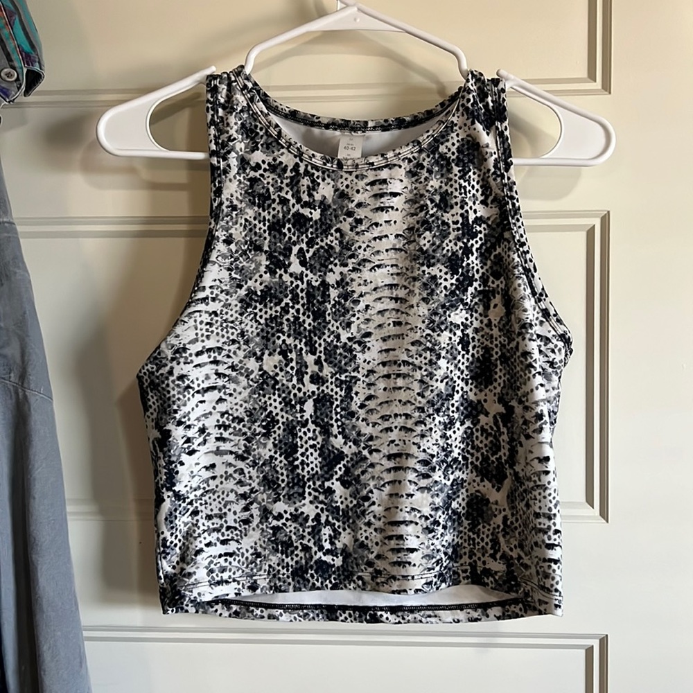Balance Collections Women’s Snakeskin Gym Workout Tank Top Shirt